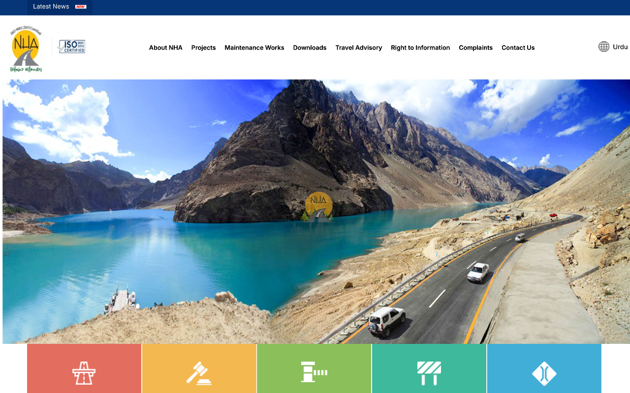 NHA Pakistan - PMIS, E-Billing & HRMIS website screenshot